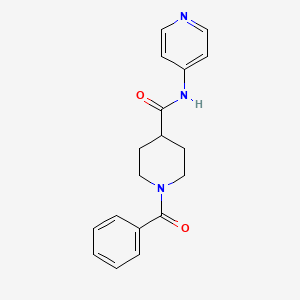 molecular formula C18H19N3O2 B6127900 1-benzoyl-N-4-pyridinyl-4-piperidinecarboxamide CAS No. 110105-34-5