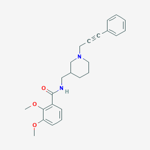 molecular formula C24H28N2O3 B6127931 2,3-dimethoxy-N-{[1-(3-phenyl-2-propyn-1-yl)-3-piperidinyl]methyl}benzamide 