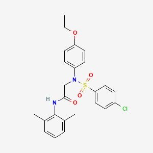 N~2~-[(4-chlorophenyl)sulfonyl]-N~1~-(2,6-dimethylphenyl)-N~2~-(4-ethoxyphenyl)glycinamide