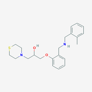 1-(2-{[(2-methylbenzyl)amino]methyl}phenoxy)-3-(4-thiomorpholinyl)-2-propanol