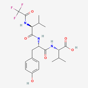 molecular formula C21H28F3N3O6 B612798 三氟乙酰-缬氨酸-酪氨酸-缬氨酸-OH CAS No. 64577-63-5
