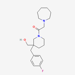 molecular formula C21H31FN2O2 B6127980 [1-(1-azepanylacetyl)-3-(4-fluorobenzyl)-3-piperidinyl]methanol 