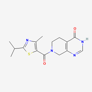 7-[(2-isopropyl-4-methyl-1,3-thiazol-5-yl)carbonyl]-5,6,7,8-tetrahydropyrido[3,4-d]pyrimidin-4(3H)-one