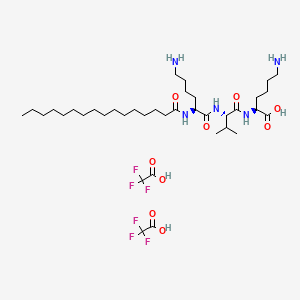 molecular formula C33H65N5O5 B612800 棕榈酰三肽-5 双三氟乙酸盐 CAS No. 623172-56-5