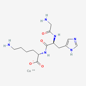 molecular formula C14H22CuN6O4 B612804 普雷扎肽铜 CAS No. 89030-95-5