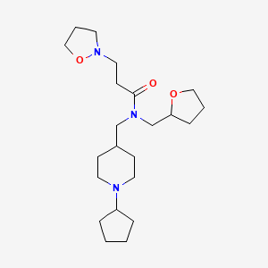 N-[(1-cyclopentyl-4-piperidinyl)methyl]-3-(2-isoxazolidinyl)-N-(tetrahydro-2-furanylmethyl)propanamide