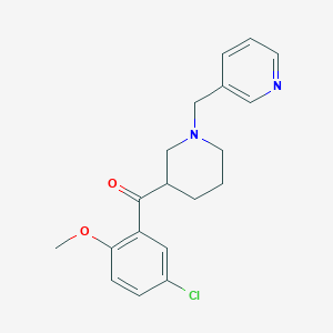 (5-chloro-2-methoxyphenyl)[1-(3-pyridinylmethyl)-3-piperidinyl]methanone