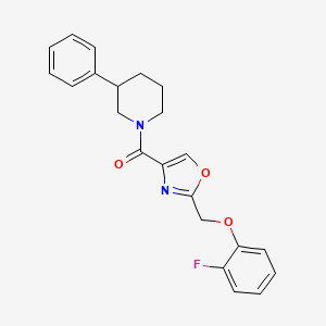 1-({2-[(2-fluorophenoxy)methyl]-1,3-oxazol-4-yl}carbonyl)-3-phenylpiperidine