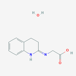 molecular formula C11H14N2O3 B6128297 N-(3,4-dihydro-2(1H)-quinolinylidene)glycine hydrate 