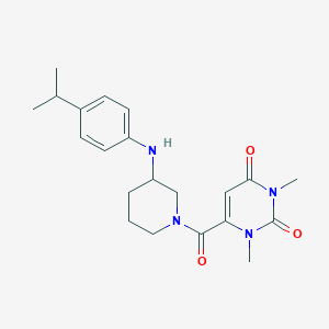 6-({3-[(4-isopropylphenyl)amino]-1-piperidinyl}carbonyl)-1,3-dimethyl-2,4(1H,3H)-pyrimidinedione