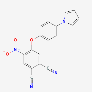 4-nitro-5-[4-(1H-pyrrol-1-yl)phenoxy]phthalonitrile