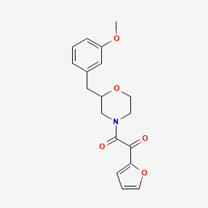 molecular formula C18H19NO5 B6128361 1-(2-furyl)-2-[2-(3-methoxybenzyl)-4-morpholinyl]-2-oxoethanone 