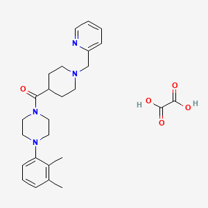 molecular formula C26H34N4O5 B6128374 1-(2,3-dimethylphenyl)-4-{[1-(2-pyridinylmethyl)-4-piperidinyl]carbonyl}piperazine oxalate 