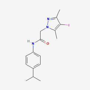 2-(4-iodo-3,5-dimethyl-1H-pyrazol-1-yl)-N-(4-isopropylphenyl)acetamide