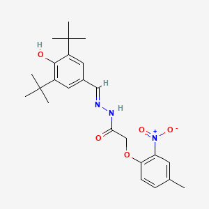 N'-(3,5-di-tert-butyl-4-hydroxybenzylidene)-2-(4-methyl-2-nitrophenoxy)acetohydrazide