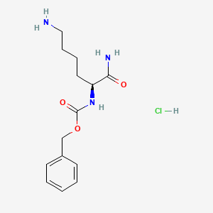 molecular formula C14H22ClN3O3 B612855 Z-赖氨酰-NH2 hcl CAS No. 112785-42-9