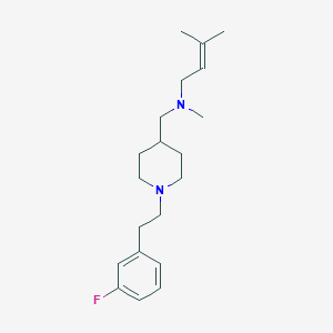 molecular formula C20H31FN2 B6128580 ({1-[2-(3-fluorophenyl)ethyl]-4-piperidinyl}methyl)methyl(3-methyl-2-buten-1-yl)amine 