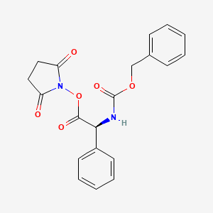molecular formula C20H18N2O6 B612862 (S)-2,5-Dioxopyrrolidin-1-yl 2-(((benzyloxy)carbonyl)amino)-2-phenylacetate CAS No. 146118-22-1