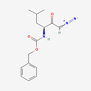 molecular formula C15H19N3O3 B612865 (S)-3-Z-Amino-1-diazo-5-methyl-2-hexanone CAS No. 102123-81-9