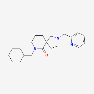 7-(cyclohexylmethyl)-2-(2-pyridinylmethyl)-2,7-diazaspiro[4.5]decan-6-one