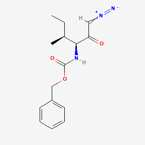 molecular formula C15H19N3O3 B612867 N-alpha-Benzyloxycarbonyl-L-isoleucinyl-diazomethane, (3S,4S)-3-Z-amino-1-diazo-4-methyl-2-hexanone CAS No. 114715-76-3