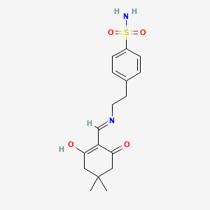 4-(2-{[(4,4-dimethyl-2,6-dioxocyclohexylidene)methyl]amino}ethyl)benzenesulfonamide