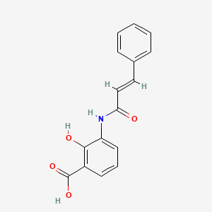 molecular formula C16H13NO4 B6128737 3-(cinnamoylamino)-2-hydroxybenzoic acid 