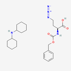 molecular formula C24H37N5O4 B612876 Z-L-Aha-OH dcha CAS No. 1263047-43-3