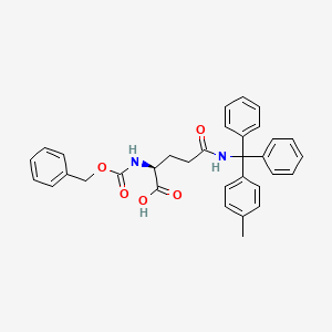 molecular formula C33H32N2O5 B612880 (S)-2-(((Benzyloxy)carbonyl)amino)-5-((diphenyl(p-tolyl)methyl)amino)-5-oxopentanoic acid CAS No. 144317-19-1