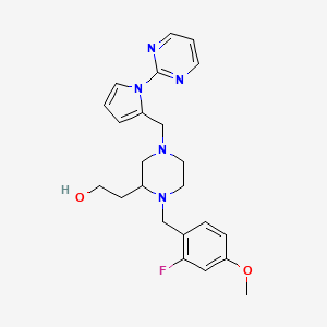 2-(1-(2-fluoro-4-methoxybenzyl)-4-{[1-(2-pyrimidinyl)-1H-pyrrol-2-yl]methyl}-2-piperazinyl)ethanol