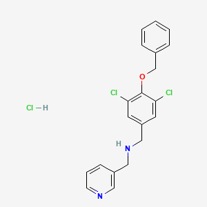 molecular formula C20H19Cl3N2O B6128924 [4-(benzyloxy)-3,5-dichlorobenzyl](pyridin-3-ylmethyl)amine hydrochloride 