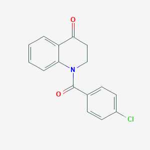 molecular formula C16H12ClNO2 B6128949 1-(4-chlorobenzoyl)-2,3-dihydro-4(1H)-quinolinone 