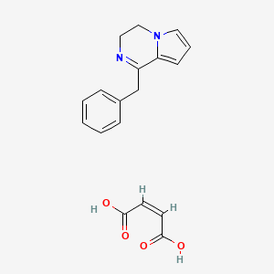 molecular formula C18H18N2O4 B6129022 1-benzyl-3,4-dihydropyrrolo[1,2-a]pyrazine 2-butenedioate 