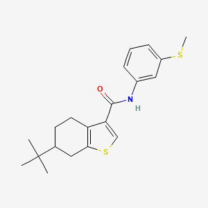 6-tert-butyl-N-[3-(methylthio)phenyl]-4,5,6,7-tetrahydro-1-benzothiophene-3-carboxamide