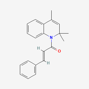 molecular formula C21H21NO B6129052 1-cinnamoyl-2,2,4-trimethyl-1,2-dihydroquinoline 