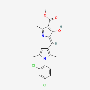 methyl 5-{[1-(2,4-dichlorophenyl)-2,5-dimethyl-1H-pyrrol-3-yl]methylene}-2-methyl-4-oxo-4,5-dihydro-1H-pyrrole-3-carboxylate