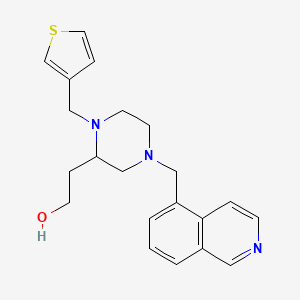 2-[4-(5-isoquinolinylmethyl)-1-(3-thienylmethyl)-2-piperazinyl]ethanol