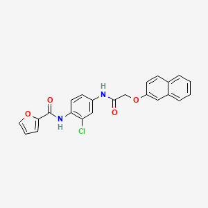 N-(2-chloro-4-{[(2-naphthyloxy)acetyl]amino}phenyl)-2-furamide