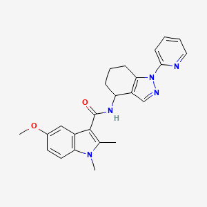 5-methoxy-1,2-dimethyl-N-[1-(2-pyridinyl)-4,5,6,7-tetrahydro-1H-indazol-4-yl]-1H-indole-3-carboxamide