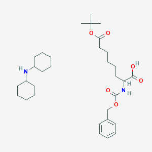 molecular formula C32H52N2O6 B612911 (S)-2-(Z-amino)-octanedioic acid-8-t-butyl ester . DCHA;Z-L-2-aminosuberic acid-8-t-butyl ester . DCHA CAS No. 49645-27-4
