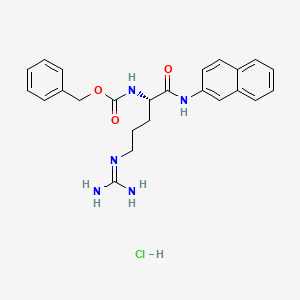 Carbamic acid,[4-[(aminoiminomethyl)amino]-1-[(2-naphthalenylamino)carbonyl]butyl]-,phenylmethyl ester, monohydrochloride, (S)-(9CI)