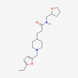 3-{1-[(5-ethyl-2-furyl)methyl]-4-piperidinyl}-N-(tetrahydro-2-furanylmethyl)propanamide