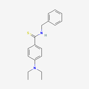 molecular formula C18H22N2S B6129156 N-benzyl-4-(diethylamino)benzenecarbothioamide 