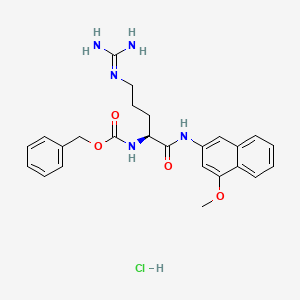 molecular formula C25H30ClN5O4 B612917 Z-L-Arginine-4-methoxy-beta-naphthylamide hydrochloride CAS No. 78117-09-6