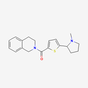 2-{[5-(1-methyl-2-pyrrolidinyl)-2-thienyl]carbonyl}-1,2,3,4-tetrahydroisoquinoline