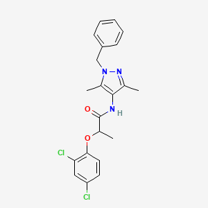 N-(1-benzyl-3,5-dimethyl-1H-pyrazol-4-yl)-2-(2,4-dichlorophenoxy)propanamide