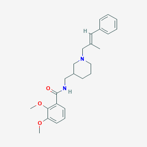 molecular formula C25H32N2O3 B6129269 2,3-dimethoxy-N-({1-[(2E)-2-methyl-3-phenyl-2-propen-1-yl]-3-piperidinyl}methyl)benzamide 