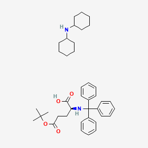 molecular formula C28H31NO4 · C12H23N B612927 Dicyclohexylamine (S)-5-(tert-butoxy)-5-oxo-2-(tritylamino)pentanoate CAS No. 86967-51-3