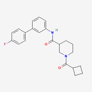 molecular formula C23H25FN2O2 B6129284 1-(cyclobutylcarbonyl)-N-(4'-fluoro-3-biphenylyl)-3-piperidinecarboxamide 