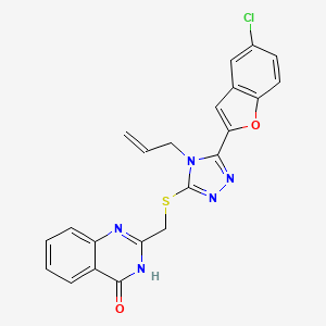 2-({[4-allyl-5-(5-chloro-1-benzofuran-2-yl)-4H-1,2,4-triazol-3-yl]thio}methyl)-4(3H)-quinazolinone